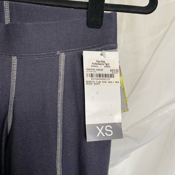 NWT Kerrits XS Riding Pants Flow Rise Performance Horseback Denim Riding - Picture 4 of 8